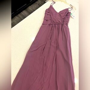 Purple long Prom or special occasion dress